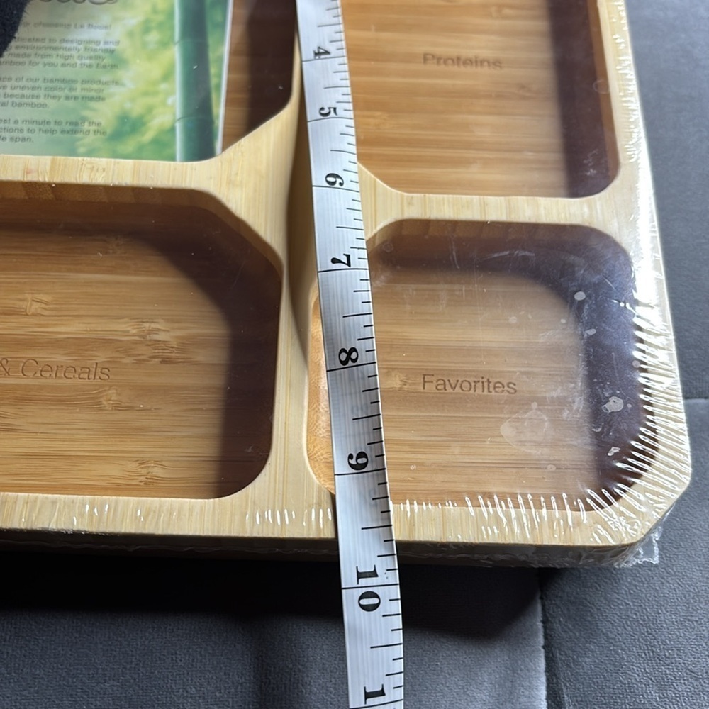La-Boos Bamboo Organizer Tray for kids NWOT - Picture 4 of 8